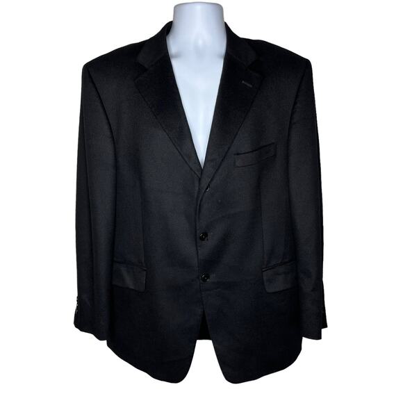 Arnold Brant Sport Coat 44 R 100% Cashmere Jacket Blazer 3 Button Black Canada - Picture 5 of 14